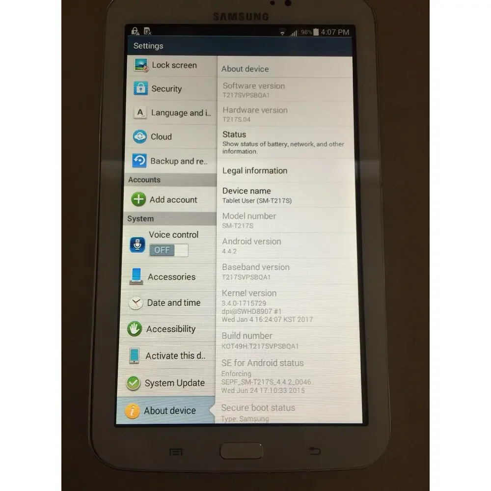 Samsung Galaxy Tab 3 SM-T217S 7